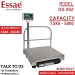 25kg/50kg Essae Bench Scale DS-252 | Digital Electronic Bench Type Scale Dual Capacity 25kg/50kg and Dual Accuracy 5gm/10gm | UP Scales