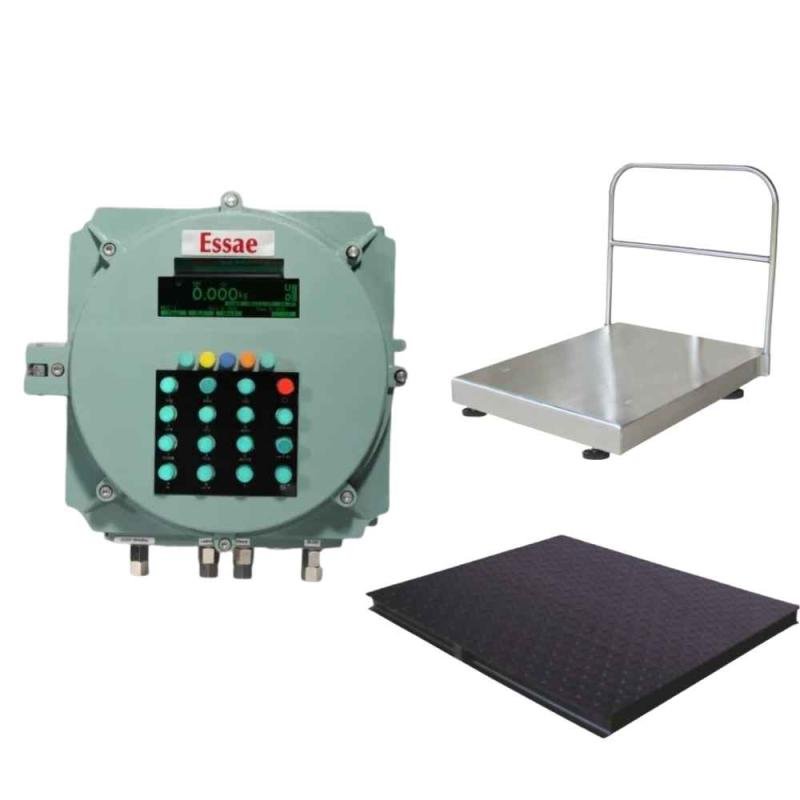 600kg/100gm Essae DF-451 Flame Proof (FLP) Weighing Scale | IP-65 For Hazardous Area & Gas Group IIA, IIB, and Zone 1 & Zone 2 | Capacity 600kg and 100gm Platform Size 1200x1500mm