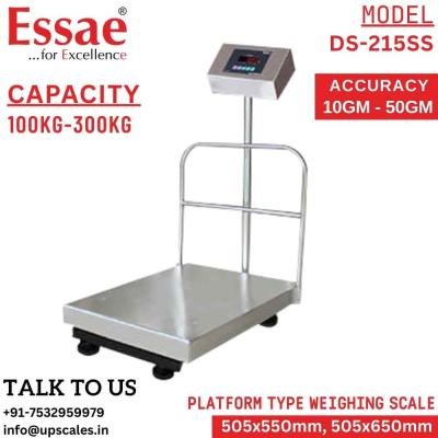 200kg/20gm Essae Digital Platform Weighing Machine Essae DS-215SS | Digital Electronic Platform Scale Capacity 200kg and Accuracy 20gm | Platform Size 505x650MM
