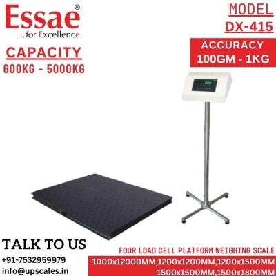 5000kg/1kg Essae DX-415 Electronic Four Load Cell Platform Weighing Scale | Capacity 5000kg and Accuracy 1kg | Platform Size 1500x1800MM