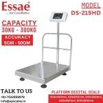 200kg/20gm Essae Platform Industrial Weighing Scale DS-215HD Dual Display Model | Essae Heavy Duty Digital Weighing Scale Capacity 200kg and Readability 20gm | Platform Size 505x650mm