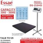 200kg/20gm Essae Platform Industrial Weighing Scale DS-215HD Dual Display Model | Essae Heavy Duty Digital Weighing Scale Capacity 200kg and Readability 20gm | Platform Size 505x650mm