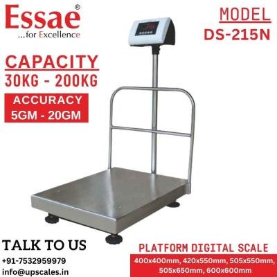 30kg/5gm Essae Platform Industrial Weighing Scale DS-215N | Essae Platform Digital Scale Capacity 30kg and Readability 5gm | Platform Size 420x550mm