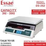 3kg/500mg Essae Table Top DS-252 Weighing Scale | Digital Electronic Weighing Scale Capacity 3kg and Accuracy 500mg | UP Scales