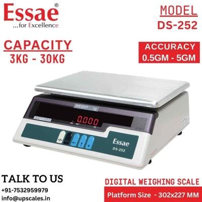 3kg/500mg Essae Table Top DS-252 Weighing Scale | Digital Electronic Weighing Scale Capacity 3kg and Accuracy 500mg | UP Scales