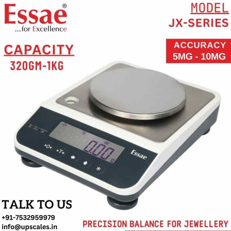 320gm/5mg Essae Best Jewellery Weighing Machine JX Series | Jewellery Weighing Balance Capacity 320gm and Accuracy 5mg | UP Scales