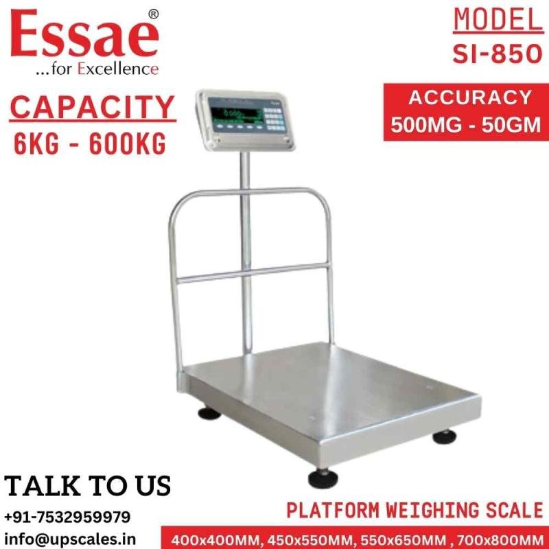 50kg/5gm Essae SI-850 Intelligent Weighing for Modern Industry Capacity 50kg and Accuracy 5gm | Platform Size 450x550mm