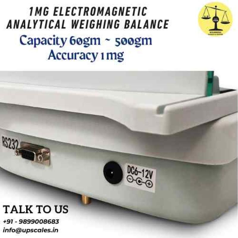 1mg Electromagnetic Analytical Weighing Balance | Lab Analytical Scale Capacity 200gm and Accuracy 1mg (0.001gm)