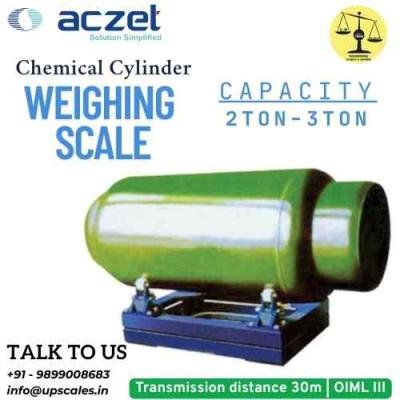 2000kg/500gm Aczet Chemical Cylinder Weighing Scale | Capacity 2000kg and Readability 500gm