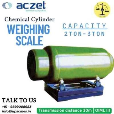 2000kg/500gm Aczet Chemical Cylinder Weighing Scale | Capacity 2000kg and Readability 500gm