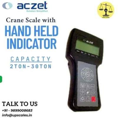 Aczet Crane Scale With Hand Held Indicator | Crane Weighing Scale Capacity 30Ton and Readability 10kg