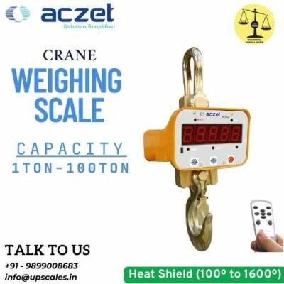 50Ton/20Kg Aczet Crane Weighing Scale | Heavy Duty Crane Scale Capacity 50Ton and Accuracy 20Kg