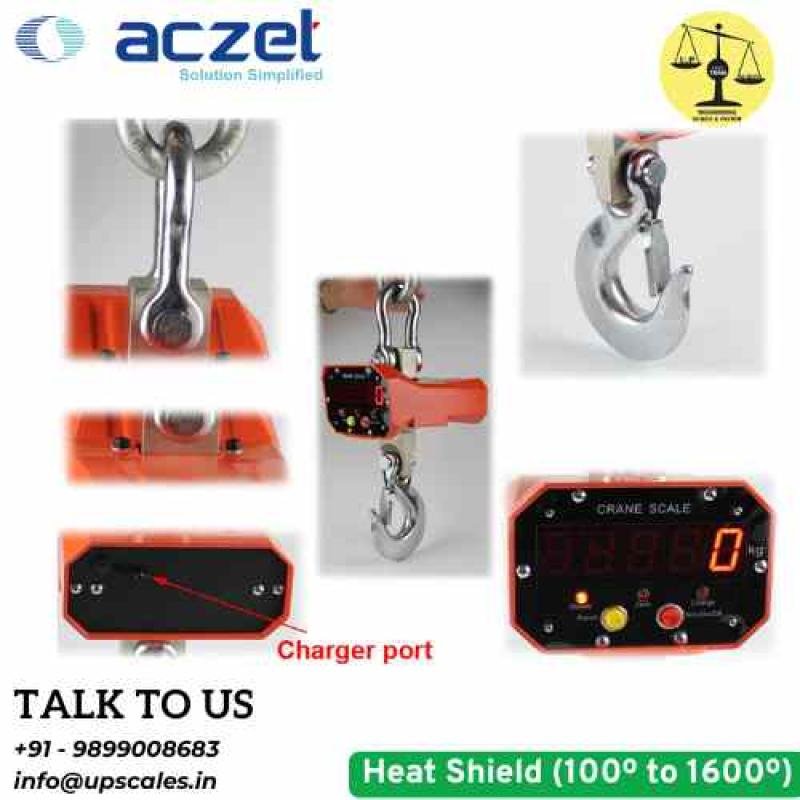 2Ton/500gm Aczet Crane Weighing Scale | Heavy Duty Crane Scale Capacity 2Ton and Accuracy 500gm