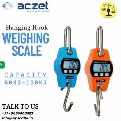 50kg/10gm Aczet Hanging Hook Weighing Scale | Aczet Crane Scale Capacity 50kg and Accuracy 10gm
