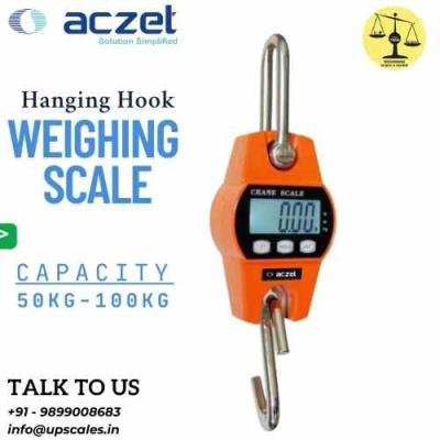 50kg/10gm Aczet Hanging Hook Weighing Scale | Aczet Crane Scale Capacity 50kg and Accuracy 10gm