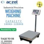 200kg/5gm Aczet Industrial Precision Weighing Machine | Platform Size 400x500MM Capacity 200kg and Accuracy 5gm