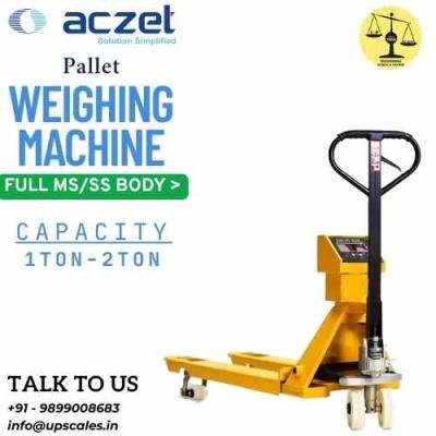 Aczet Pallet Weighing Machine Capacity 1 Ton | High Precision Pallet Scale