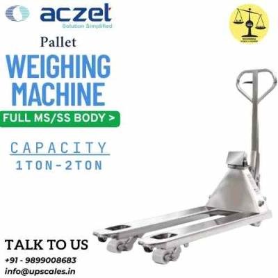 Aczet Pallet Weighing Machine Capacity 1 Ton | High Precision Pallet Scale