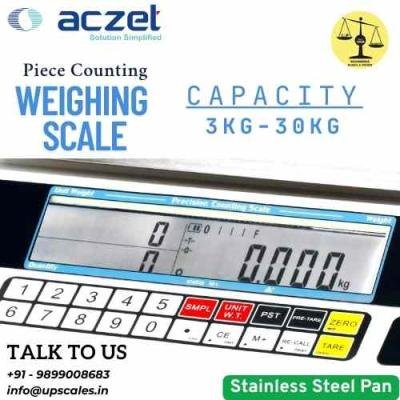 3kg/100mg Aczet Piece Counting Weighing Scale | Counting Table Top Scale Capacity 3kg and Accuracy 100mg
