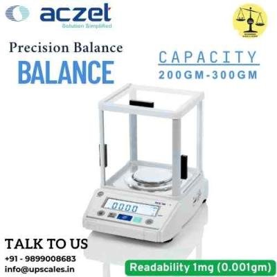 300gm/1mg Aczet Precision Weighing Balance | Aczet Precision Jewellery Weighing Balance CG-L Series Capacity 300gm and Accuracy 1mg (0.001gm)