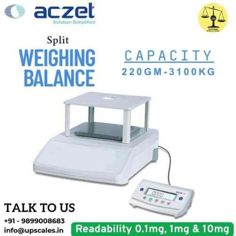 3100gm/10mg Split Weighing Balance | Aczet Split Balance CY-ST Series Capacity 3100gm and Accuracy 10mg