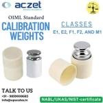 2kg Aczet Standard Calibration Single Weights OIML-R111-1-Standards | Stainless Steel Weight NABL Approved E1 Class, E2 Class, F1 Class, F2 Class, M1 Class