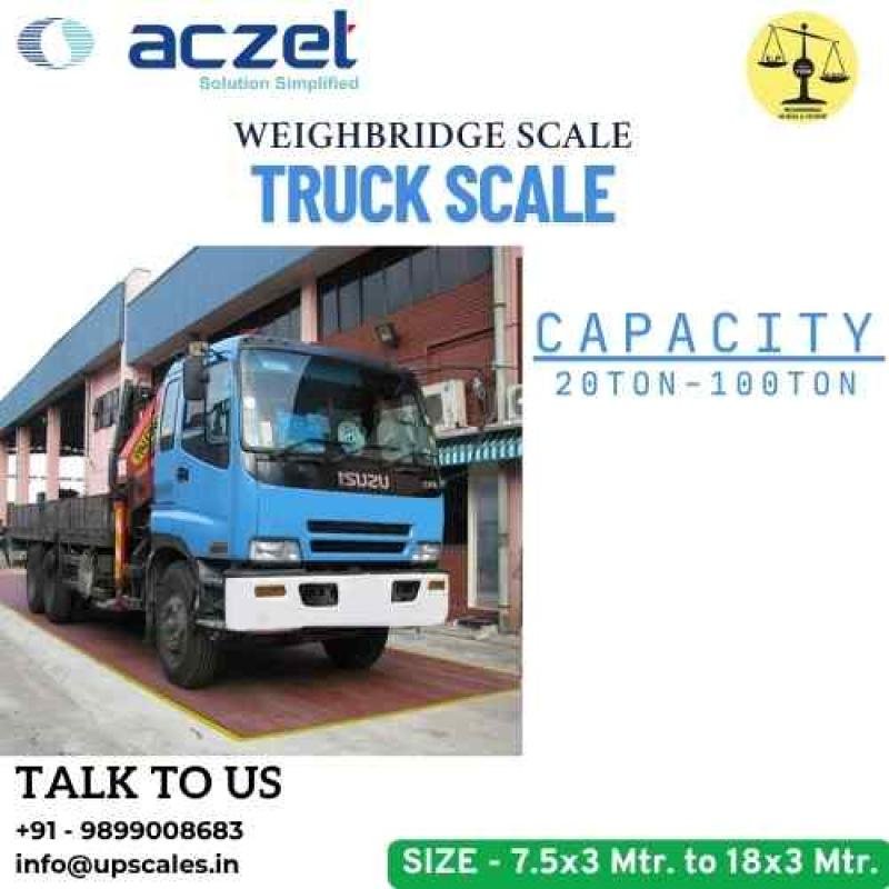 Aczet Weighbridge Scale | Weighbridge or Truck Scale Manufacturer Capacity 20Ton Size 7.5x3 Meter