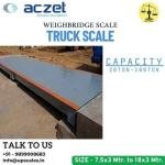 Aczet Weighbridge Scale | Weighbridge or Truck Scale Manufacturer Capacity 20Ton Size 7.5x3 Meter
