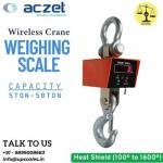 50Ton/20kg Aczet Wireless Crane Weighing Scale | High Temperature Crane Scale Capacity 50Ton and Accuracy 20kg