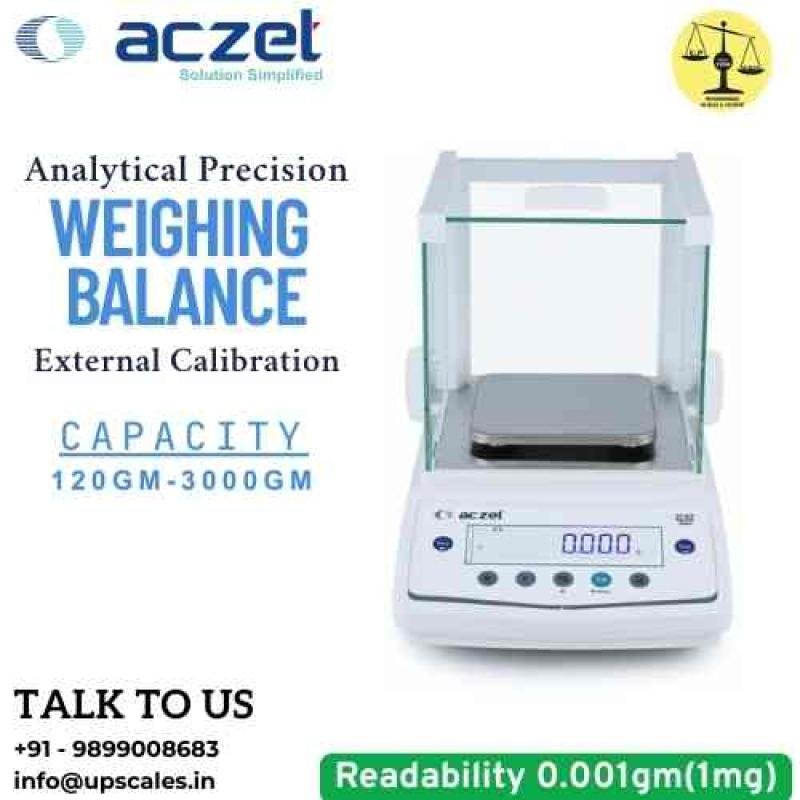 620gm/1mg (0.001gm) Analytical Precision Weighing Balance | Aczet CY-C Series External Calibration Capacity 620gm and Accuracy 1mg (0.001gm)