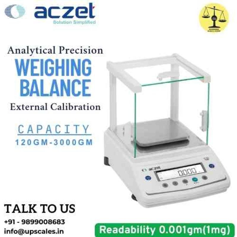 620gm/1mg (0.001gm) Analytical Precision Weighing Balance | Aczet CY-C Series External Calibration Capacity 620gm and Accuracy 1mg (0.001gm)