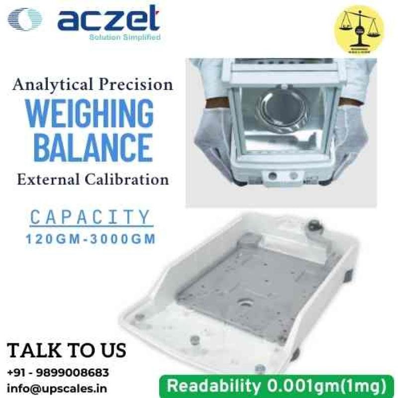 620gm/1mg (0.001gm) Analytical Precision Weighing Balance | Aczet CY-C Series External Calibration Capacity 620gm and Accuracy 1mg (0.001gm)