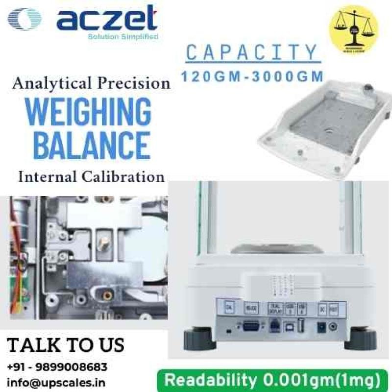 320gm/1mg (0.001gm) Analytical Precision Weighing Balance | Aczet CY-C Series Internal Calibration Capacity 320gm and Accuracy 1mg (0.001gm)