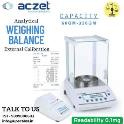 320gm/0.1mg Analytical Weighing Balance | Aczet CY-C Series External Calibration Capacity 320gm and Accuracy 0.1mg