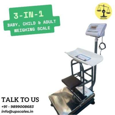 Baby, Child & Adult Weighing Scale by UP Scales | Medical Weighing Machine Capacity 200kg and accuracy 50gm