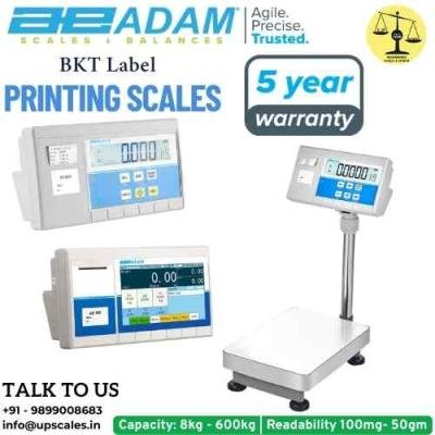 8kg/100mg BKT Label Printing Scales by Adam Equipment | Capacity 8kg and Readability 100mg(0.1gm) With 5 Year Warranty