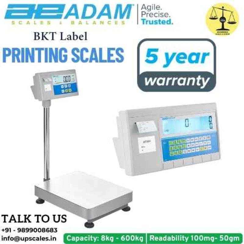75kg/5gm BKT Label Printing Scales by Adam Equipment | Capacity 75kg and Readability 5gm With 5 Year Warranty
