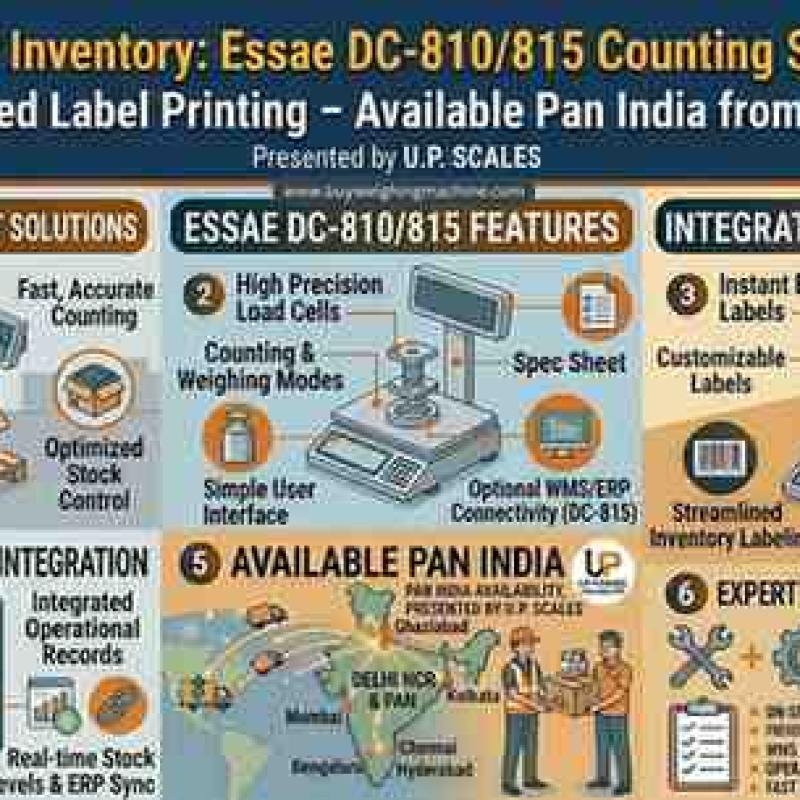 Revolutionize Your Retail Business: Essae Printing Scales – SI-810PR, DC-810, DC-815 & RX-850EV – Available Pan India from U.P. SCALES