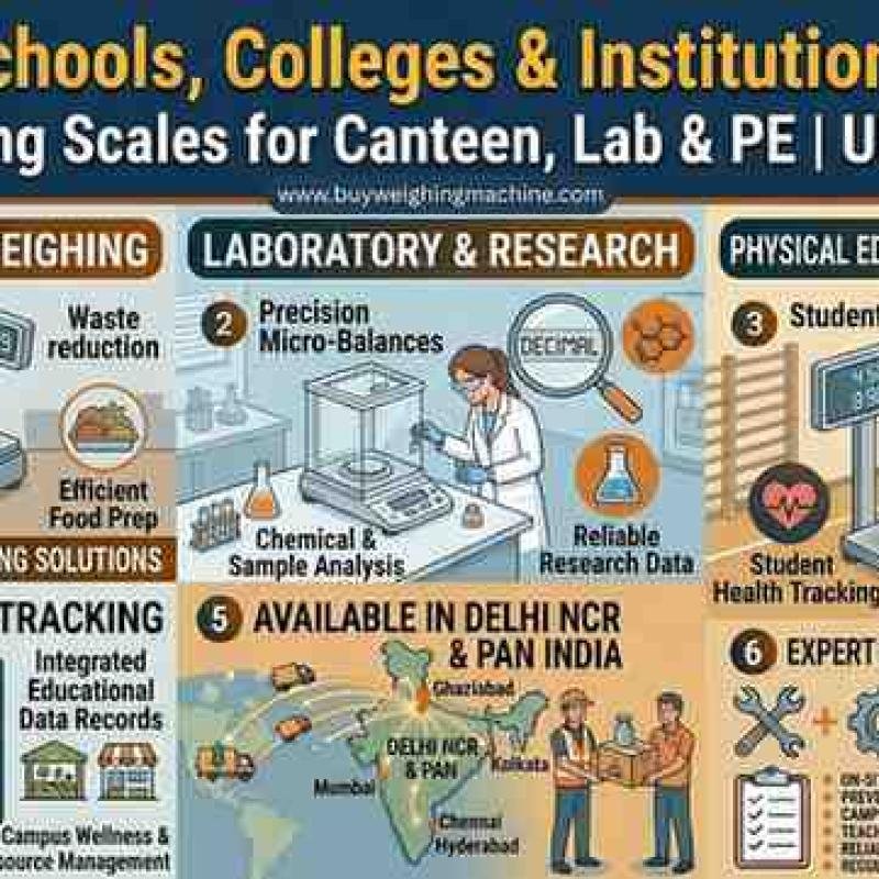 Schools, Colleges & Institutions Weighing Scales: Canteen, Lab, PE Solutions | UP Scales Delhi NCR