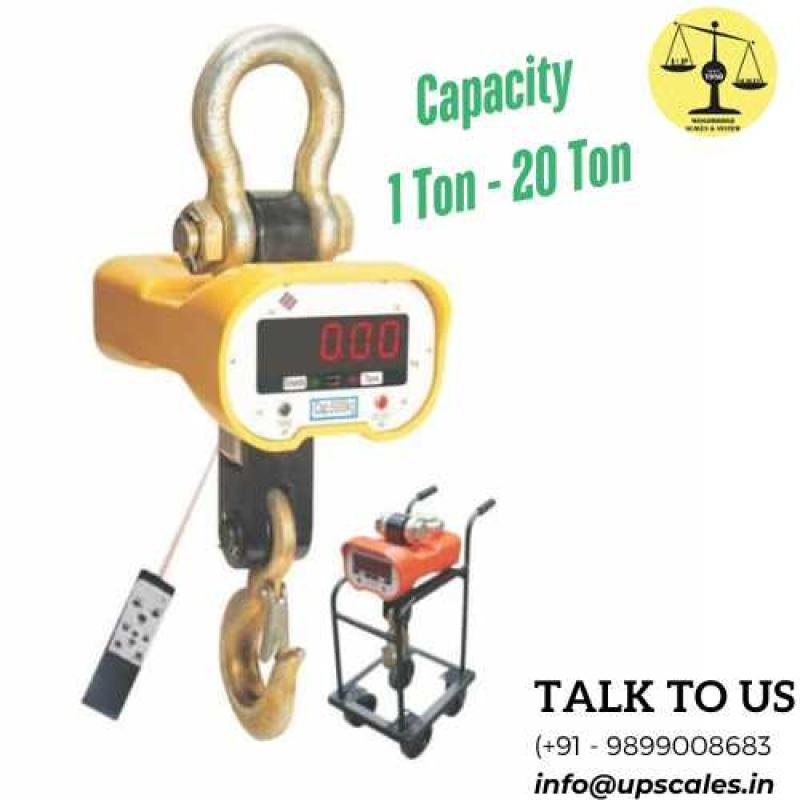 Crane Scale Industrial Heavy Duty by UP Scales | Capacity 3000 kg (3Ton) With Government Calibration Verification Certificate & Stamping