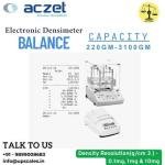 220gm/0.1mg Electronic Densimeter Scale | Aczet Electronic Densimeter Capacity 220gm and Density Resolution 0.1mg