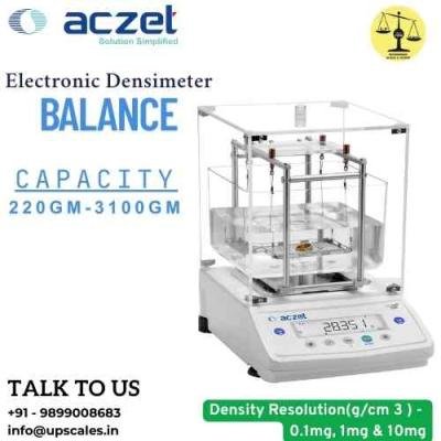 3100gm/10mg Electronic Densimeter Scale | Aczet Electronic Densimeter Capacity 3100gm and Density Resolution 10mg