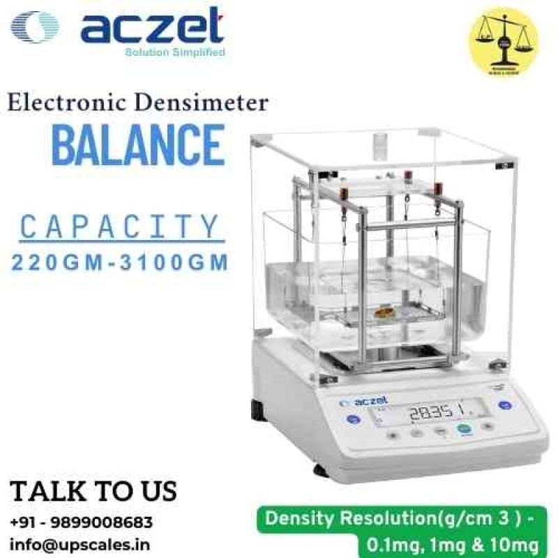 220gm/0.1mg Electronic Densimeter Scale | Aczet Electronic Densimeter Capacity 220gm and Density Resolution 0.1mg