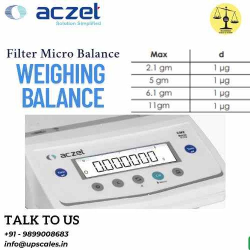 5gm/1μg Filter Micro Balance | Aczet Filter CM-F Series Micro Balances Capacity 5gm Readability 1μg