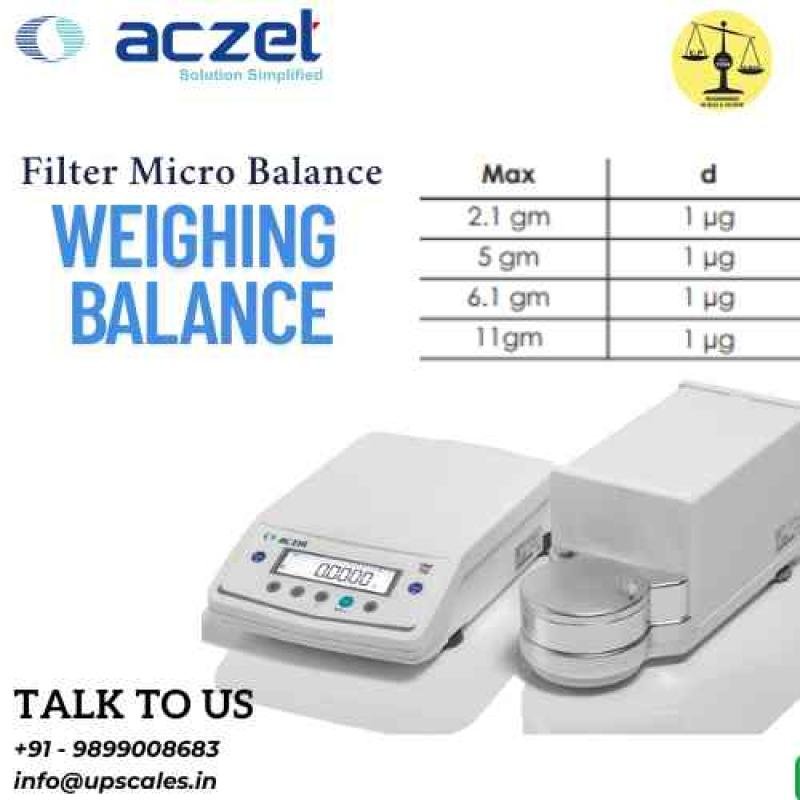 5gm/1μg Filter Micro Balance | Aczet Filter CM-F Series Micro Balances Capacity 5gm Readability 1μg