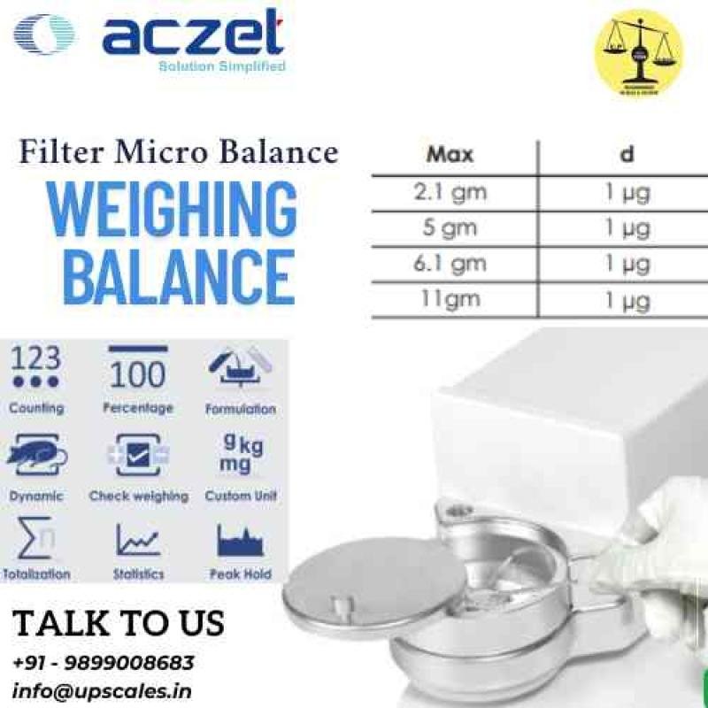 5gm/1μg Filter Micro Balance | Aczet Filter CM-F Series Micro Balances Capacity 5gm Readability 1μg