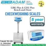 150kg/10gm GBK-Plus & GFK-Plus Checkweighing Scales Bench Floor Weighing Scale | Capacity 150kg and Accuracy 10gm With Platform Size 500x400MM