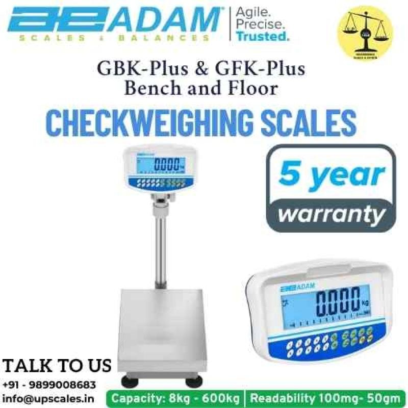 150kg/10gm GBK-Plus & GFK-Plus Checkweighing Scales Bench Floor Weighing Scale | Capacity 150kg and Accuracy 10gm With Platform Size 500x400MM