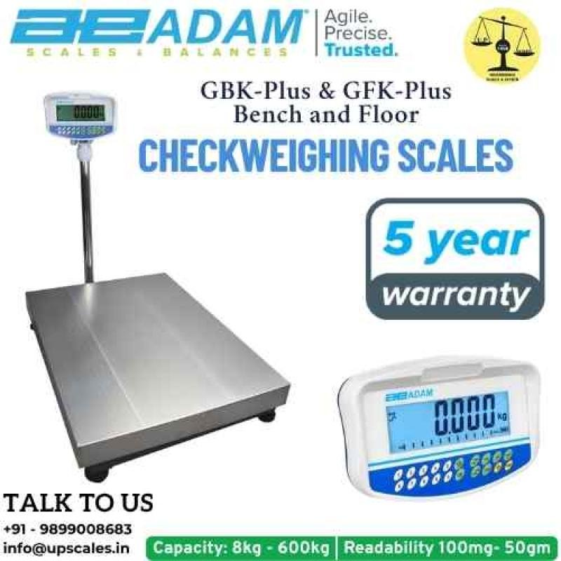 150kg/10gm GBK-Plus & GFK-Plus Checkweighing Scales Bench Floor Weighing Scale | Capacity 150kg and Accuracy 10gm With Platform Size 500x400MM