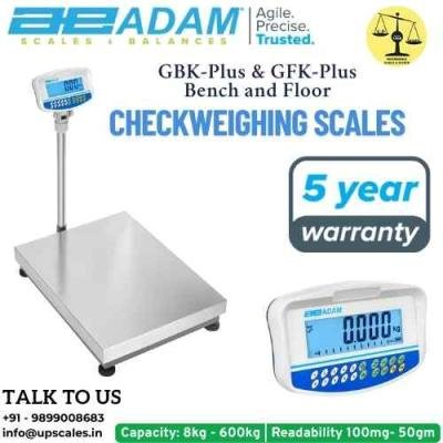 75kg/5gm GBK-Plus & GFK-Plus Checkweighing Scales Bench Floor Weighing Scale | Capacity 75kg and Accuracy 5gm With Platform Size 500x400MM